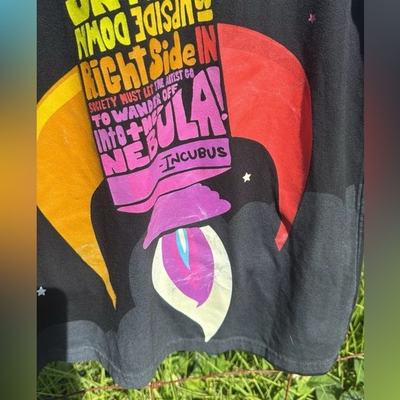 90s Rock Y2K Incubus Nebula Rocket Lyric Tee Rare  Large - Picture 4 of 6